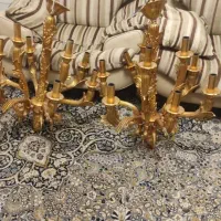 لوستر 9 شعله بهمراه دیوارکوب