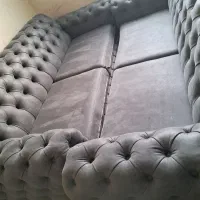 مبل چستر مخمل ترک شیک و تمیز، فروش فوری زیر قیمت