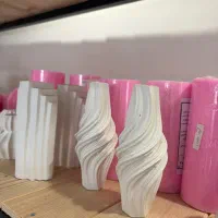 قالب سیلیکونی رزین شمع مجسمه استوانه موج