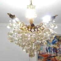 لوستر برنز ۴شاخه ۸پر