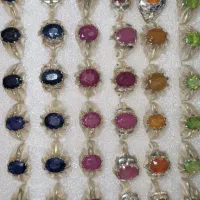 فروش انگشتر نقره کاردست با نگین معدنی|جواهرات|ملایر, |دیوار