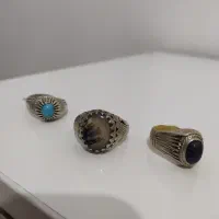 انگشتر یاقوت شجر  فیروزه