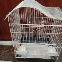 2تاقفس پرنده یدونه نوویکی استفاده شده|لوازم جانبی حیوانات|کیش, |دیوار