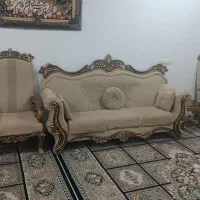 مبل نیمه سلطنتی 9 نفره سالم و بدون شکستگی
