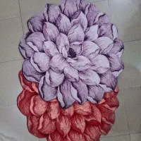 پادری طرح گل سه بعدی زربافت