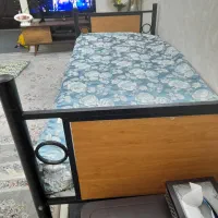 تخت تک نفره ترکیبی فلزی وچوب
