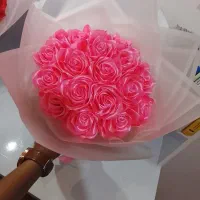 دسته گل روبانی|گل مصنوعی|خرم‌آباد, |دیوار