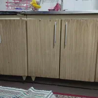 کابینت با هود و سینک|آب‌چکان و نظم‌دهنده ظروف|خرمدره, |دیوار