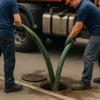 تخلیه چاه فاضلاب لوله بازکنی با دستگاه شهری روستای