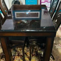 فروش میز تلوزیون ام دی اف با سنگ مرمرومیزویترین