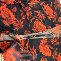 شارژ مجدد مجدد حریر شیفون گل دار