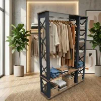 رگال چوبی لباس