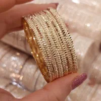 ۶تا النگوی طلا روس اصل سایز ۴