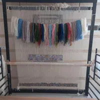 فرش نیمه کاره دستباف پشم و ابریشم