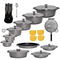 ست قابلمه ۳۳ پارچه mgs نو