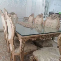 میز نهارخوری ۸ نفره سلطنتی|میز و صندلی غذاخوری|گناباد, |دیوار