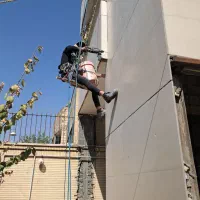 ایمن سازی پیچ رولپلاک سنگ نما بدونه داربست
