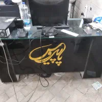 میز کامپیوتر اداری ام دی اف های گلس