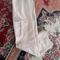 شلوار کارگو کرم رنگ