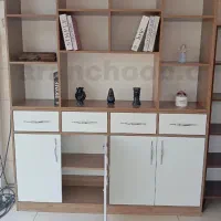 کتابخانه دوتیکه بزرگ|کتابخانه، شلف، قفسههای دیواری|تهران, ولنجک|دیوار