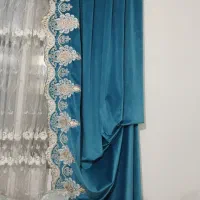 دو عدد والن پرده ب همراه پنج متر پرده