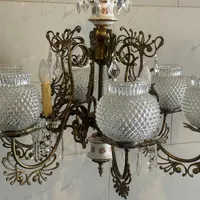 لوستر غول برنزی ایتالیا|لوستر و چراغ آویز|تهران, گلاب دره|دیوار