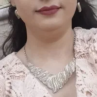 گردنبند و گوشواره نقره