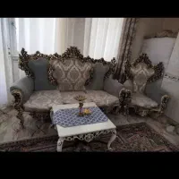 مبل 9نفره سلطنتی چوب گردو|مبلمان خانگی و میز عسلی|قرچک, داوود آباد|دیوار