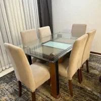 مبلمان راحتی ۱۰ نفره ومیز ۶ نفره  و۶ صندلی|مبلمان خانگی و میز عسلی|نشتارود, |دیوار