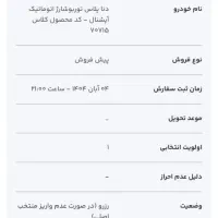 حواله پیش فروش دنا پلاس اتوماتیک آپشنال توربوشارژ