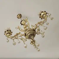 لوستر ۳شاخه طلایی