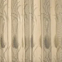 پرده طرح دار سفید