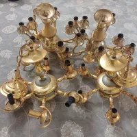 لوستر آبکاری طلا|لوستر و چراغ آویز|تهران, مینابی|دیوار