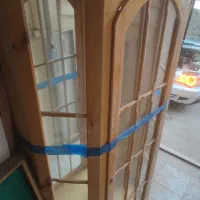 بوفه تمام چوب و آیینه