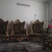 یک دست مبل استیل نه نفره  وتخت ودراور|مبلمان خانگی و میز عسلی|تهران, بهمن یار|دیوار