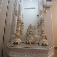 فروش اینه وشمعدان چوبی