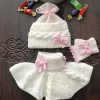 شال و کلاه بافتنی فانتزی