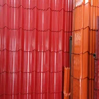 ورق کرکره رنگی گالوانیزه تایل پرچین ابرو کلاهک