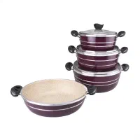 سرویس قابلمه و تابه لانه زنبوری 7 پارچه هلنا|ظروف پختوپز|تهران, امام خمینی|دیوار