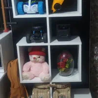 کمد و ویترین نوجوان و کودک سفید مشکی|بوفه، ویترین، کنسول|صائین قلعه, |دیوار