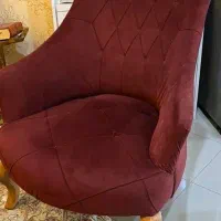 ۲ عدد مبل زرشکی تک نفره  ( کاملا سالم )
