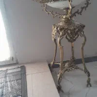 کنار سالنی و میوه خوری چهارپایه برنزی