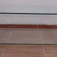 میز جلومبلی دو طبقه شیشه ای