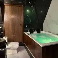 اجاره کلبه سوئیسی جکوزی دار وسط جنگل کد(34)
