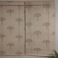 پرده بامبو دو تکه