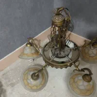 لوستر 5شاخه برنجی