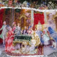 فرش6متری پشم دستریس و گیاهی وتابلوفرش پرابریشم|فرش|مشگین شهر, |دیوار