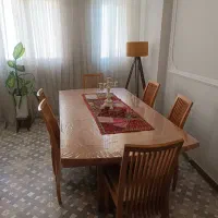 میز نهار خوری ۸ نفره چوب راش