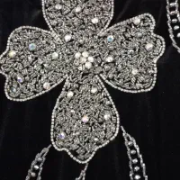 مانتو عبایی مخمل کارشده