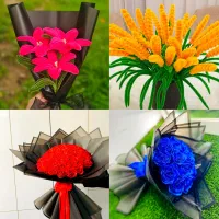 گل روبانی برای مناسبتها،گل سنبل زیبا برای عید